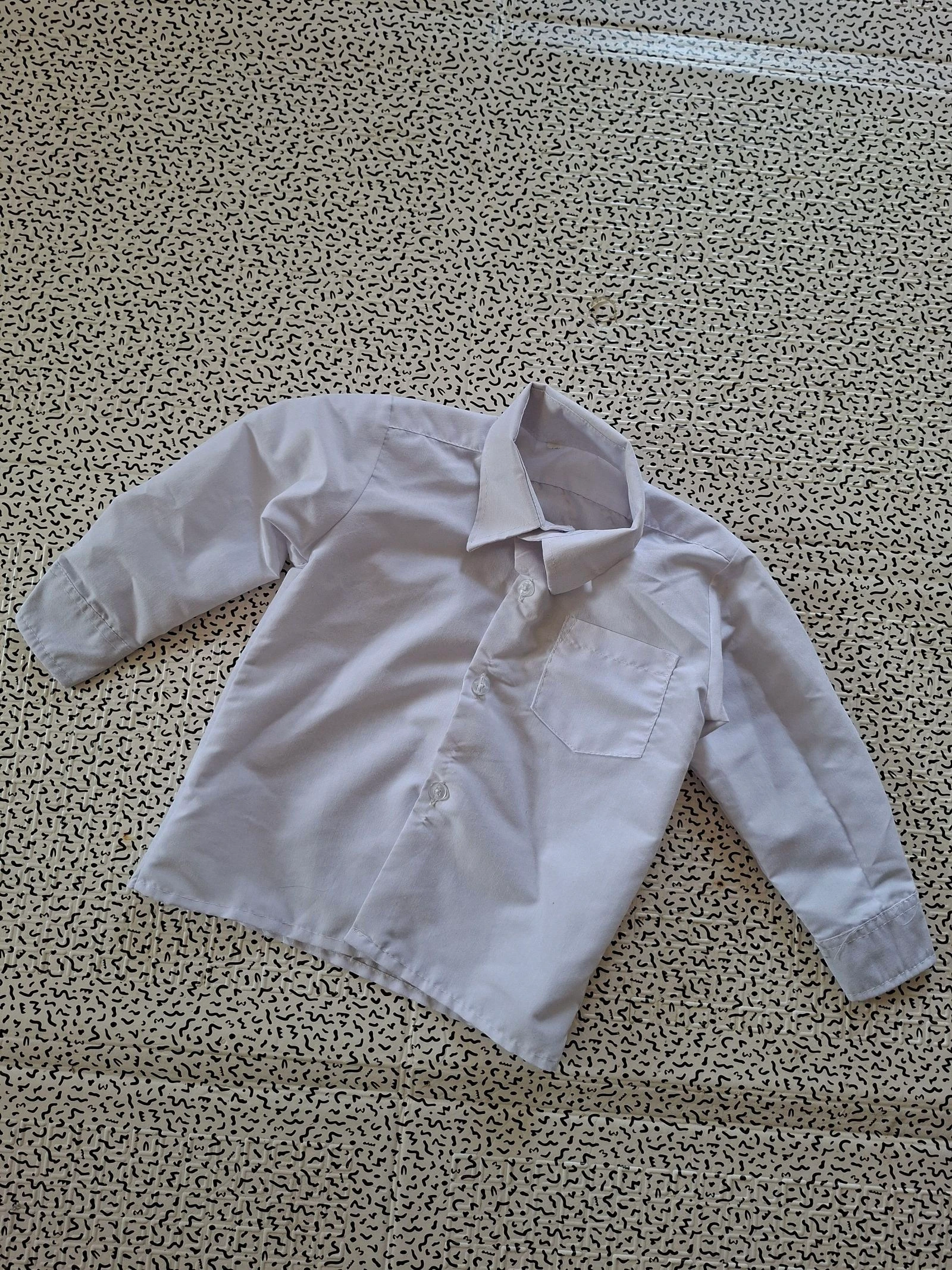 Chemise blanche manches longues cérémonie garçon 2 ans